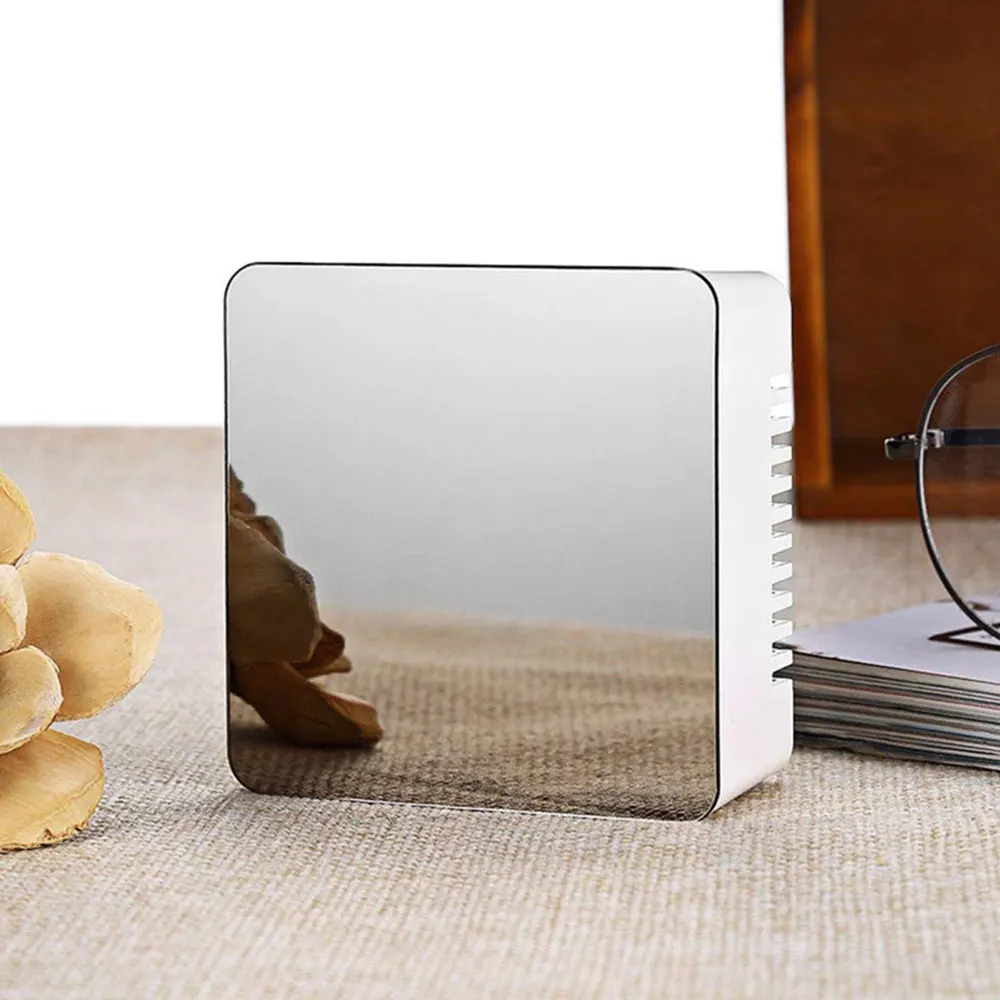 Многофункциональные зеркальные настенные часы электронные настольный цифровой