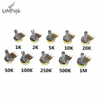 Линейный потенциометр WH148, 10 шт., B1K, B2K, B5K, B10K, B20K, B50K, B100K, B250K, B500K, B1M, вал 15 мм, с гайками, шайбы, 3pin, WH148