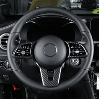car steering wheel button frame sticker trim for mercedes benz w177 w247 w205 w213 x247 c257 x253 w167 x167 2018 2019 2020