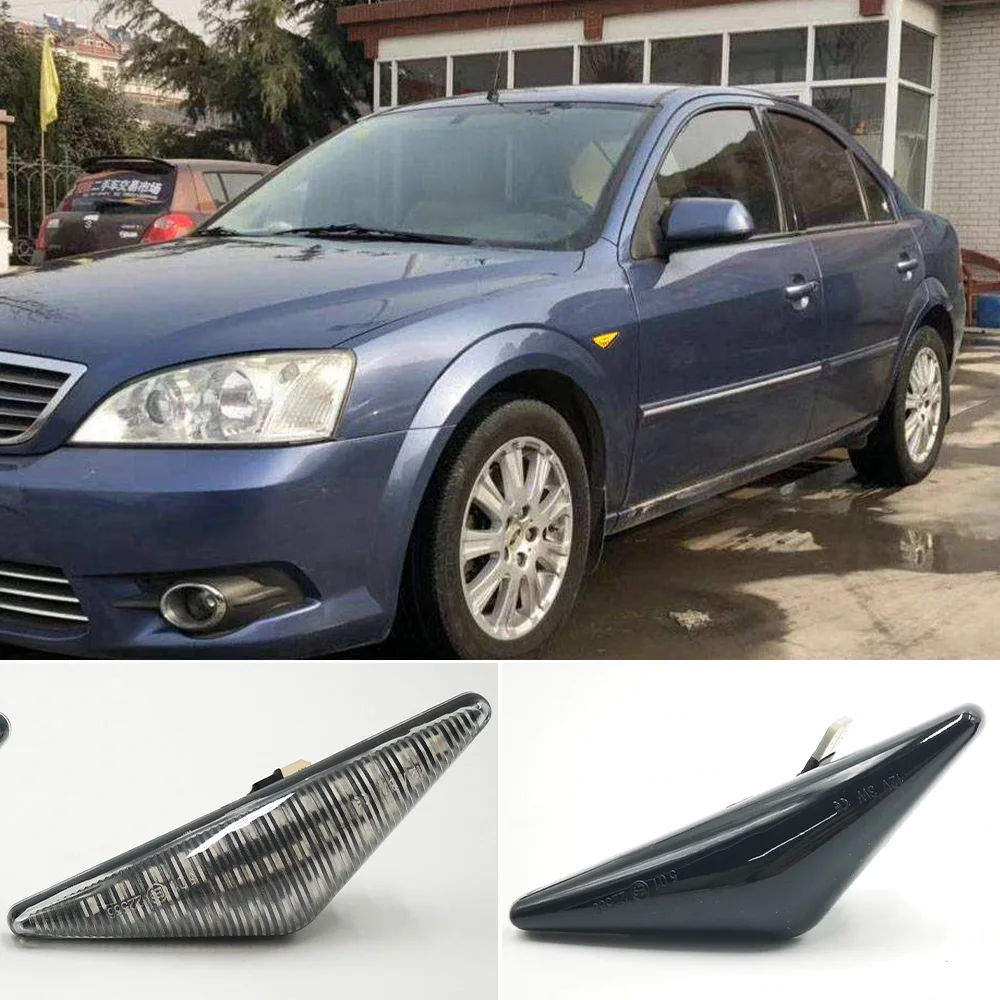 1 пара светодиодных динамических боковых указателей поворота светильник Ford MONDEO