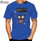 Новые мужские белые футболки с коротким рукавом и круглым вырезом, Классическая хлопковая рубашка свободного покроя с изображением мусорного молока-ночи в лесу