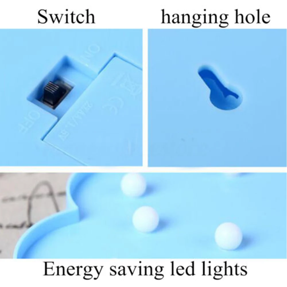 Светодиодный ночник 3D в виде облака звезды Луны милый подарок для детей игрушка