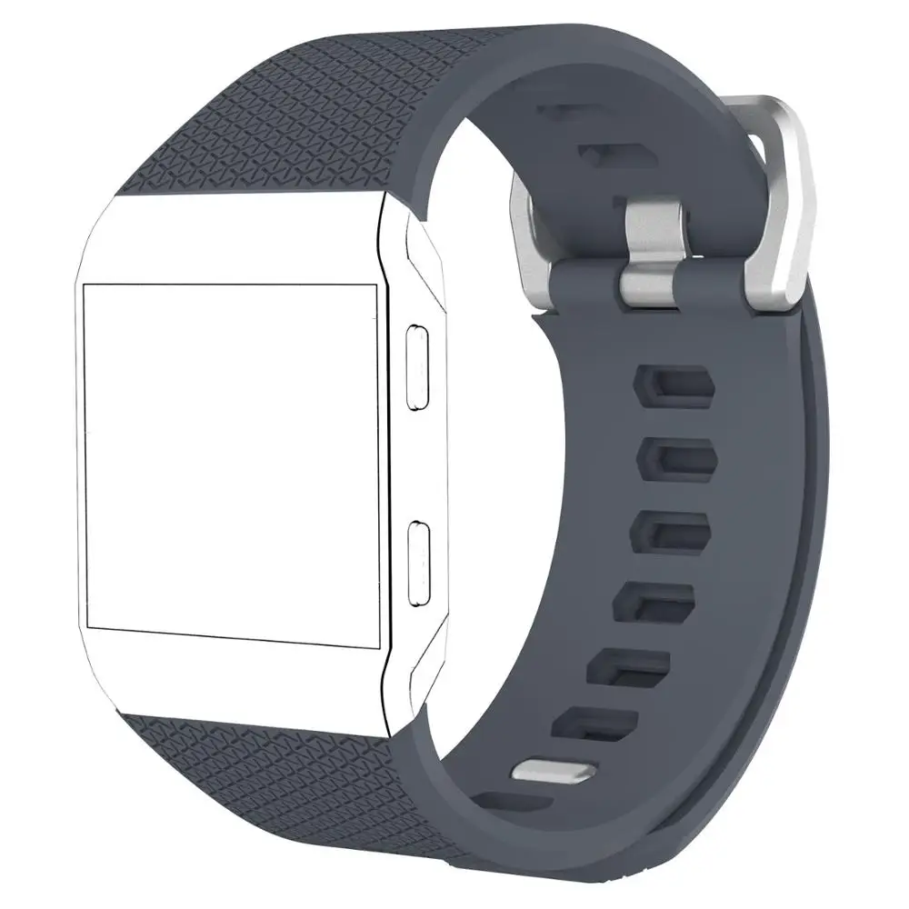 Силиконовый спортивный ремешок для умных часов Fitbit ionic регулируемый сменный