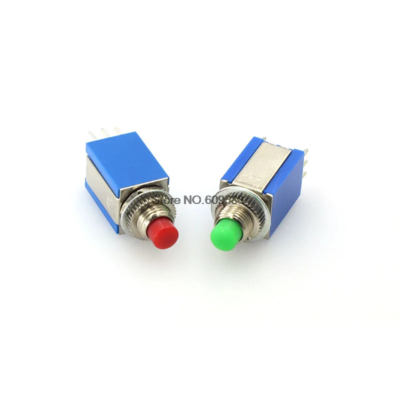 Botão de Pressão Furo de Montagem Interruptor Momentâneo On-on 6pin 3a 125 v – ac 8mm An4 2×2