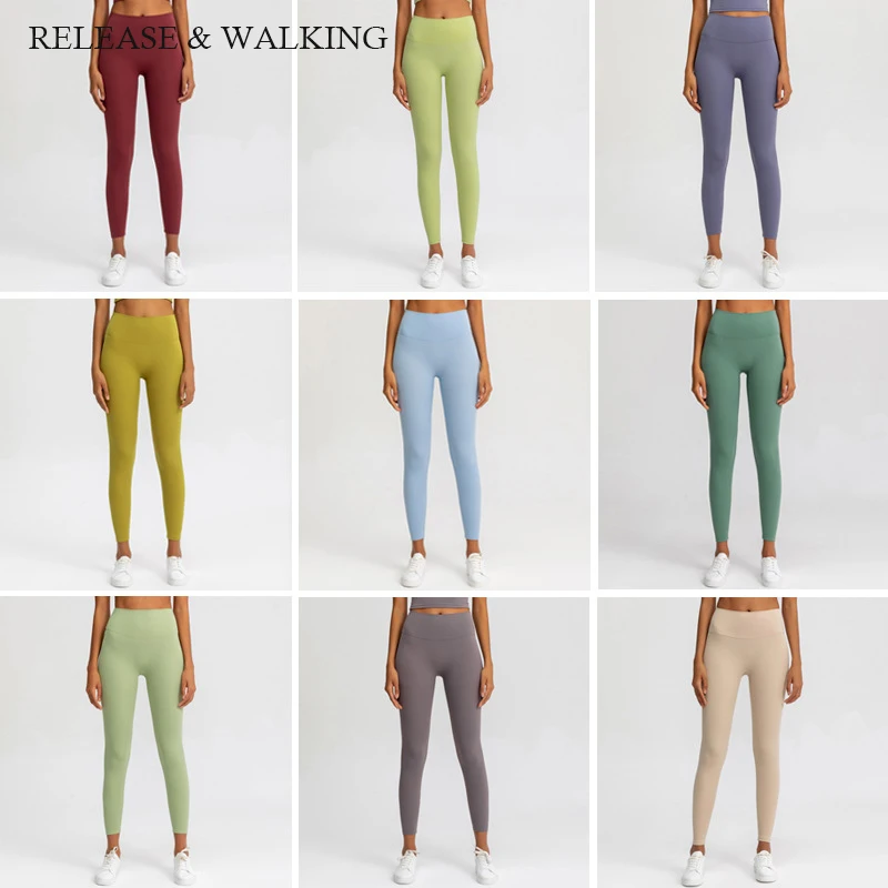 

Женские укороченные штаны R & W, спортивные бесшовные леггинсы с высокой талией для тренировок, фитнеса, бега, обтягивающие эластичные леггин...