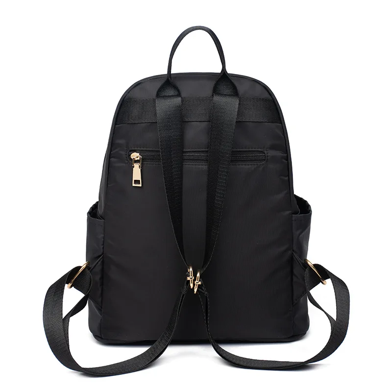 2019 Women Black Waterproof Nylon School Bags Casual Oxford Backpack for Teenage Girls High Quality Fashion Travel Tote | Багаж и сумки