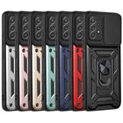 Защитный чехол для камеры Samsung A03S A22 A82 A32 A42 A72 A52 A02S A12 A31 A51 A71 A10S A20 M51, армированный Гибридный чехол-накладка с кольцом