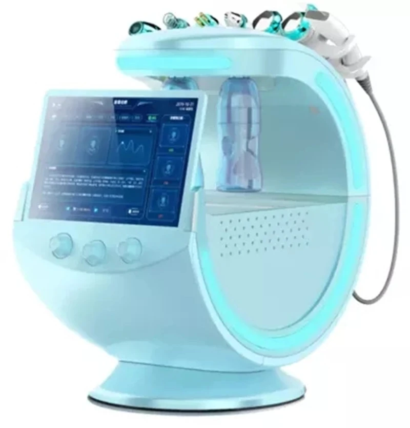 

Profissional 7 em 1 hidrodermabrasion facial máquina de descamação água oxigênio pele dermabrasion limpeza equipamentos do salão