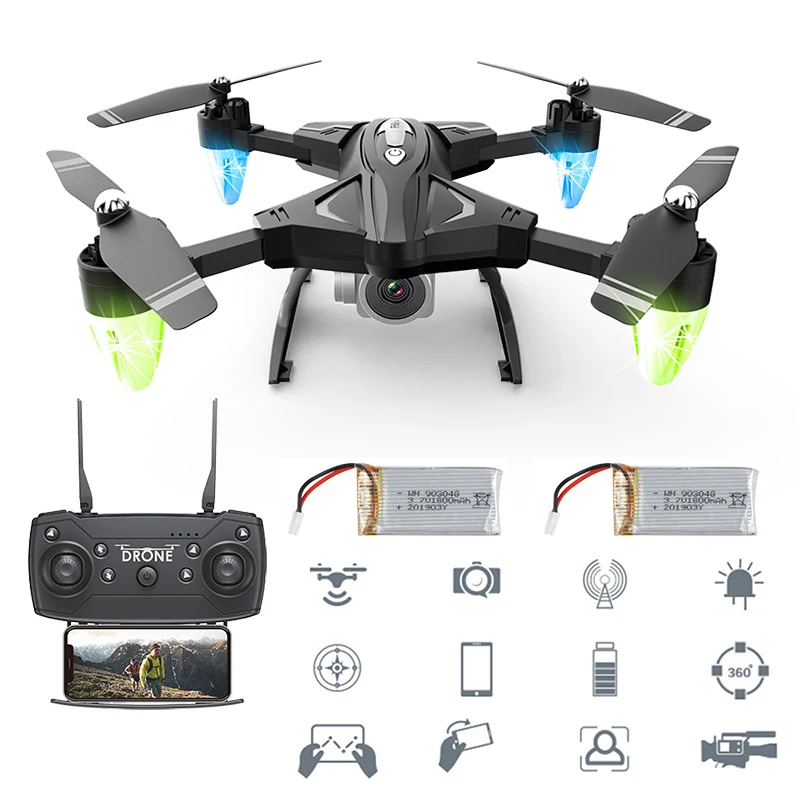 Распознавание лица Радиоуправляемый Дрон с 20 мин зумом времени работы WiFi FPV 4 K/1080 P