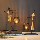 Нордическое украшение для дома, креативный Железный подсвечник, украшение для гостиной, аксессуары для украшения обеденного стола, свадебное украшение