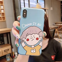 2021 china plant cartoon boy cartoon girl soft tpu candy color phone case for vivo series colorful coque phone case phone cove