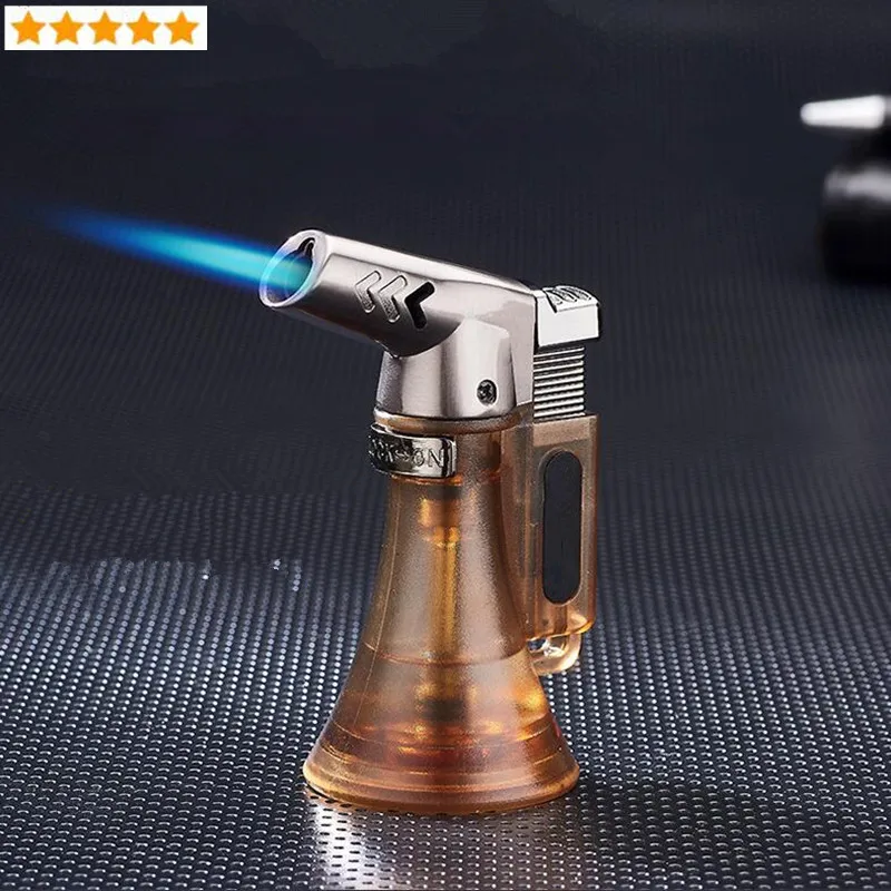 Высокое давление ветрозащитная Зажигалка струйный бутановый фонарь турбо