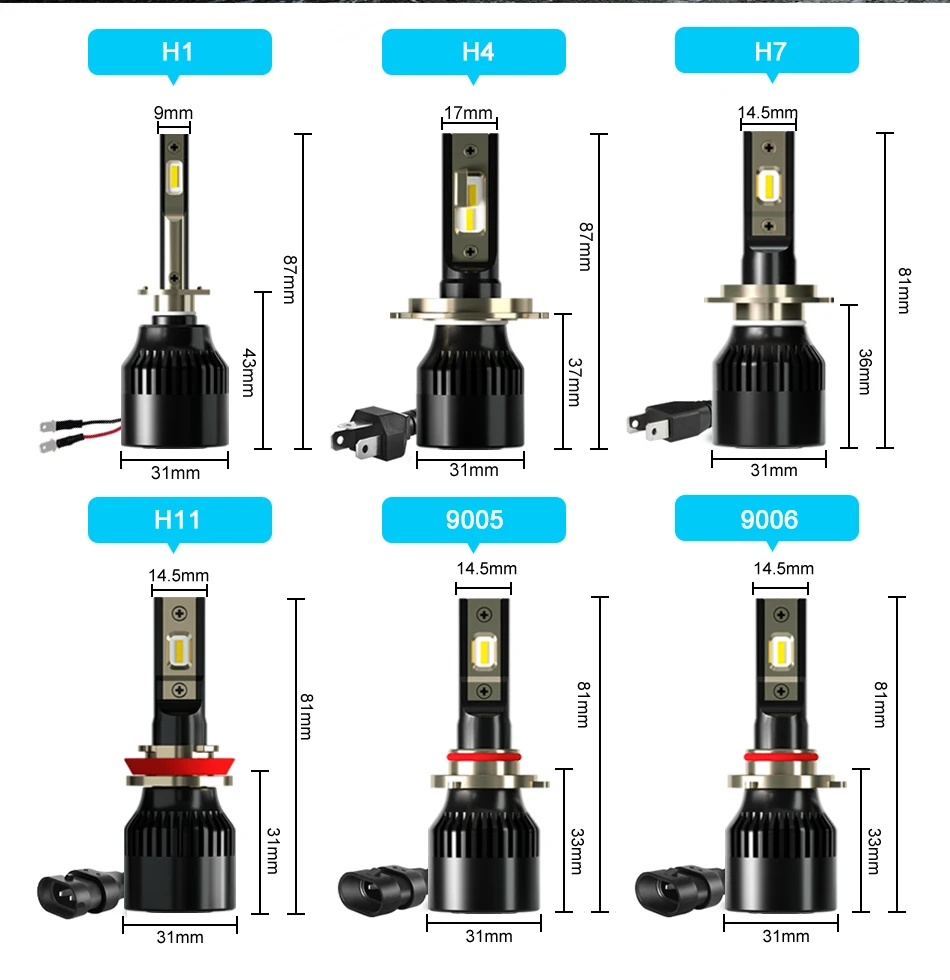 Roadsun H4 H7 светодиодный автомобильные лампы CSP H1 H11/H8 H3 9005/HB3 9006/HB4 Hir2 12V 24V 72W фары для 12000LM 6000 К авто лампы турбо фонарь светодиодный Voiture
