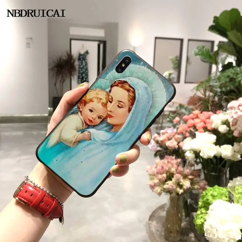 Чехол для iPhone 11 pro XS MAX 8 7 6 6S Plus X 5S SE XR с изображением Девы Марии | Мобильные телефоны
