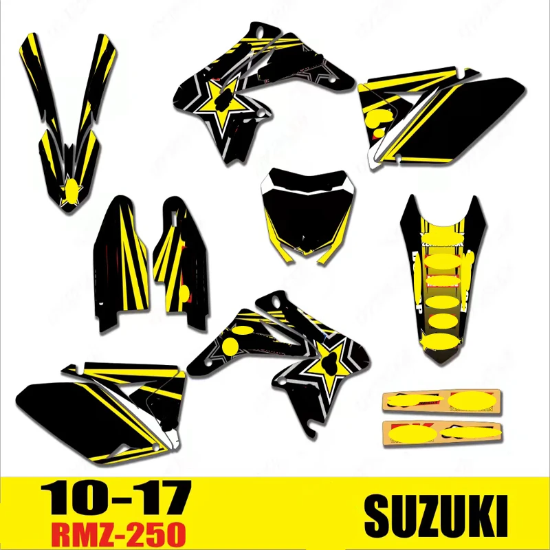 Графический фон с изображением мотоцикла для SUZUKI RMZ 250 RMZ250 RM250Z 2006 2007 2008 2009