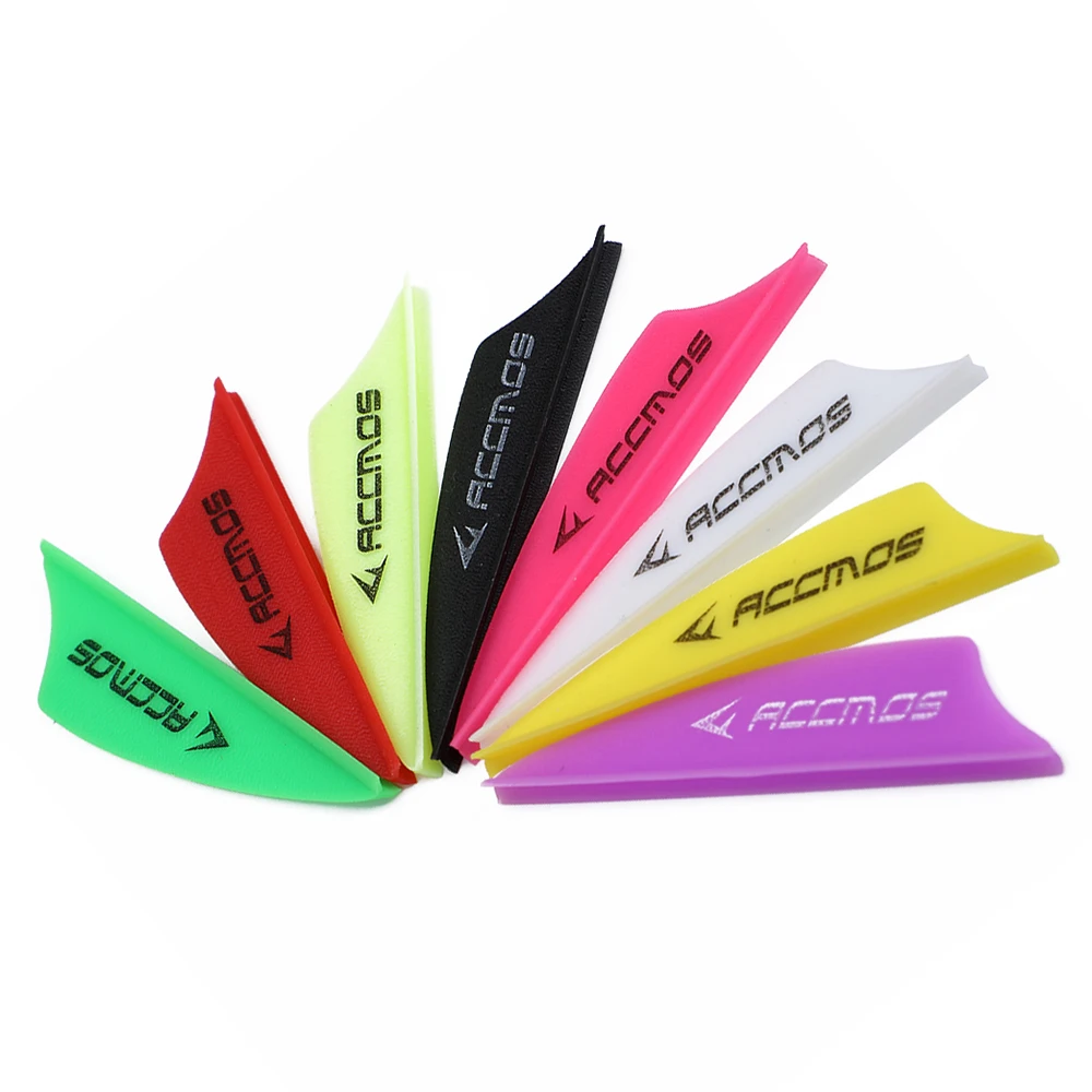 60 шт. стрельба из лука 1 75 дюйма Пластиковые лопасти стрелки перо аксессуары для