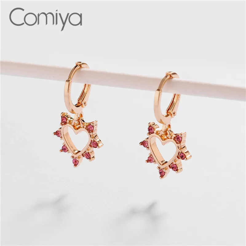 Висячие серьги Comiya в Корейском стиле для женщин акриловые с кристаллами мозаика