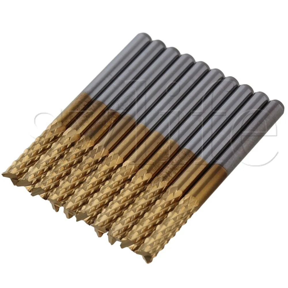 Твердосплавная Концевая фреза металлического цвета с Оловянным покрытием