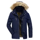 Новая зимняя мужская куртка 4XL Толстая теплая длинная парка флисовая Меховая куртка с капюшоном Военная куртка пальто с несколькими карманами ветровка мужская куртка