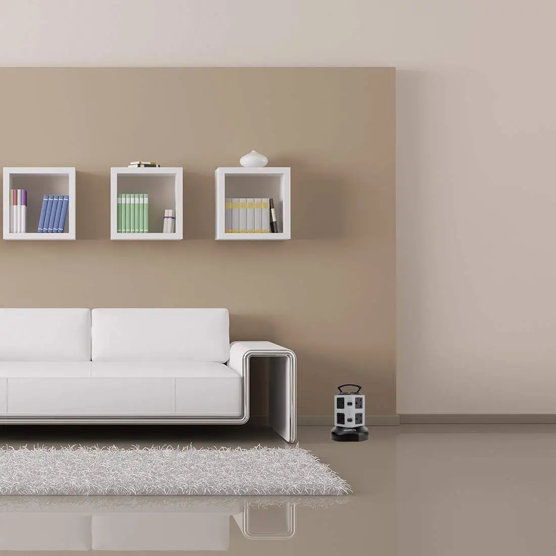 Вертикальный сетевой фильтр с защитой от перенапряжения 2/3/4 уровней розетки