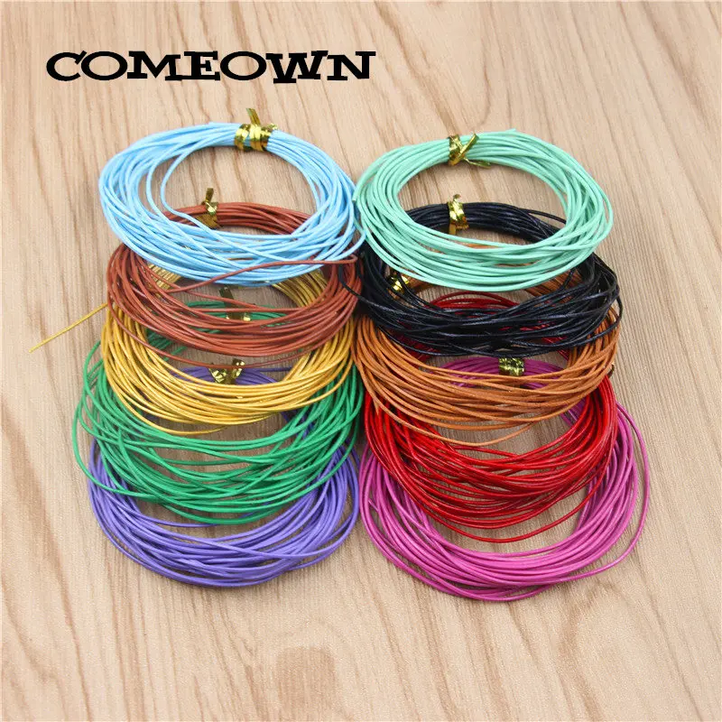 COMEOWN 5 м 1 мм Шнур из натуральной кожи для браслета ожерелья DIY ювелирные