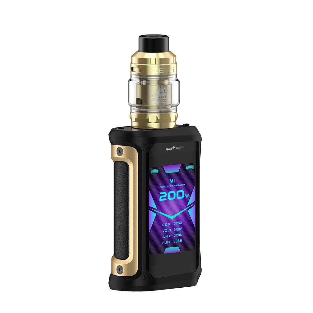 Gold Black 2 шт.! Набор электронных сигарет Geekvape Aegis X 200 Вт с 2,4 oled-экраном и набором микросхем AS 2,0, набор модов от двух аккумуляторов 18650 и Aegis Solo - Цвет: Gold Black