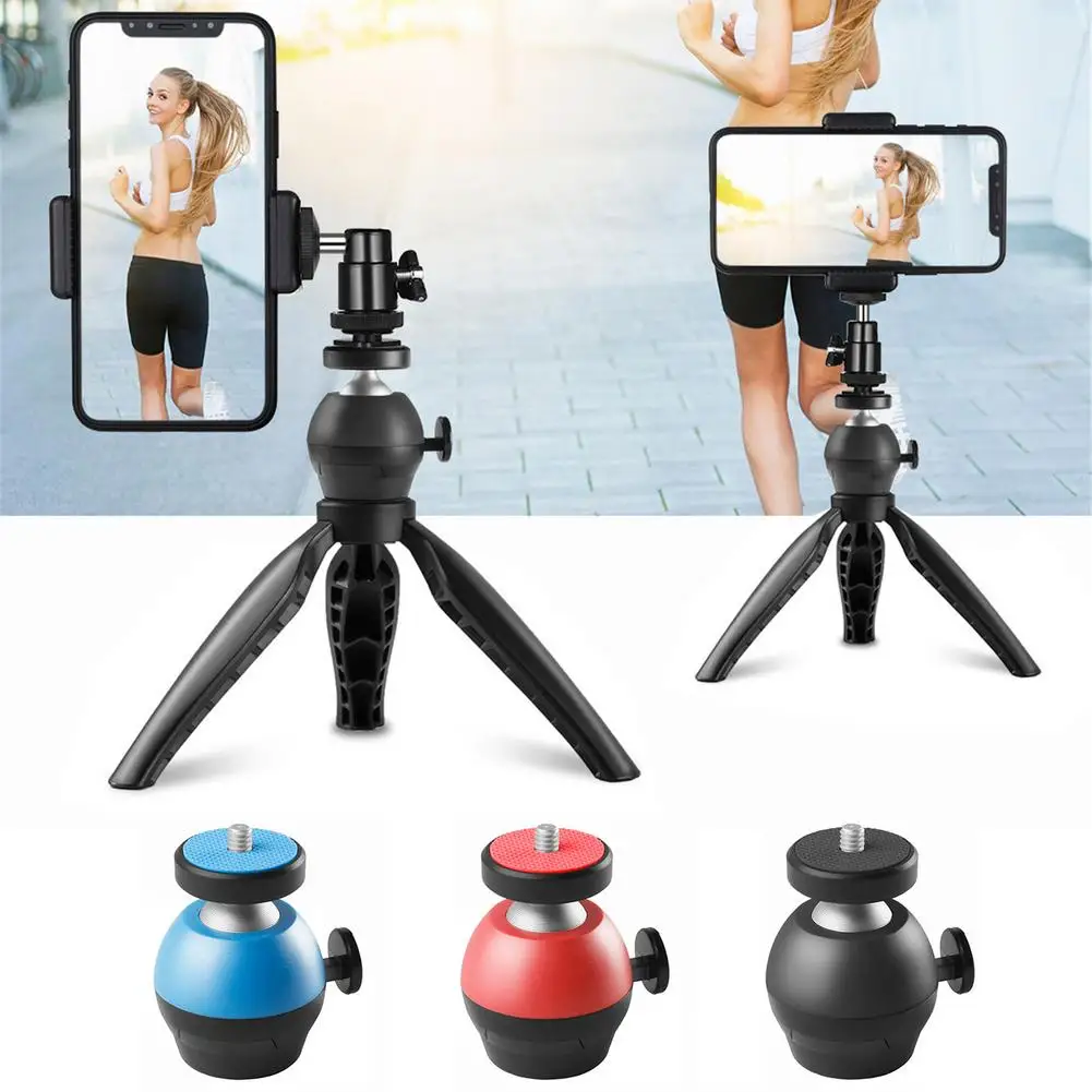 

Mini Tripod Ball Head Aluminum Alloy Rotate Swivel Tripod Supply For DSLR Mirrorless Camera Tripod Camera Accessories