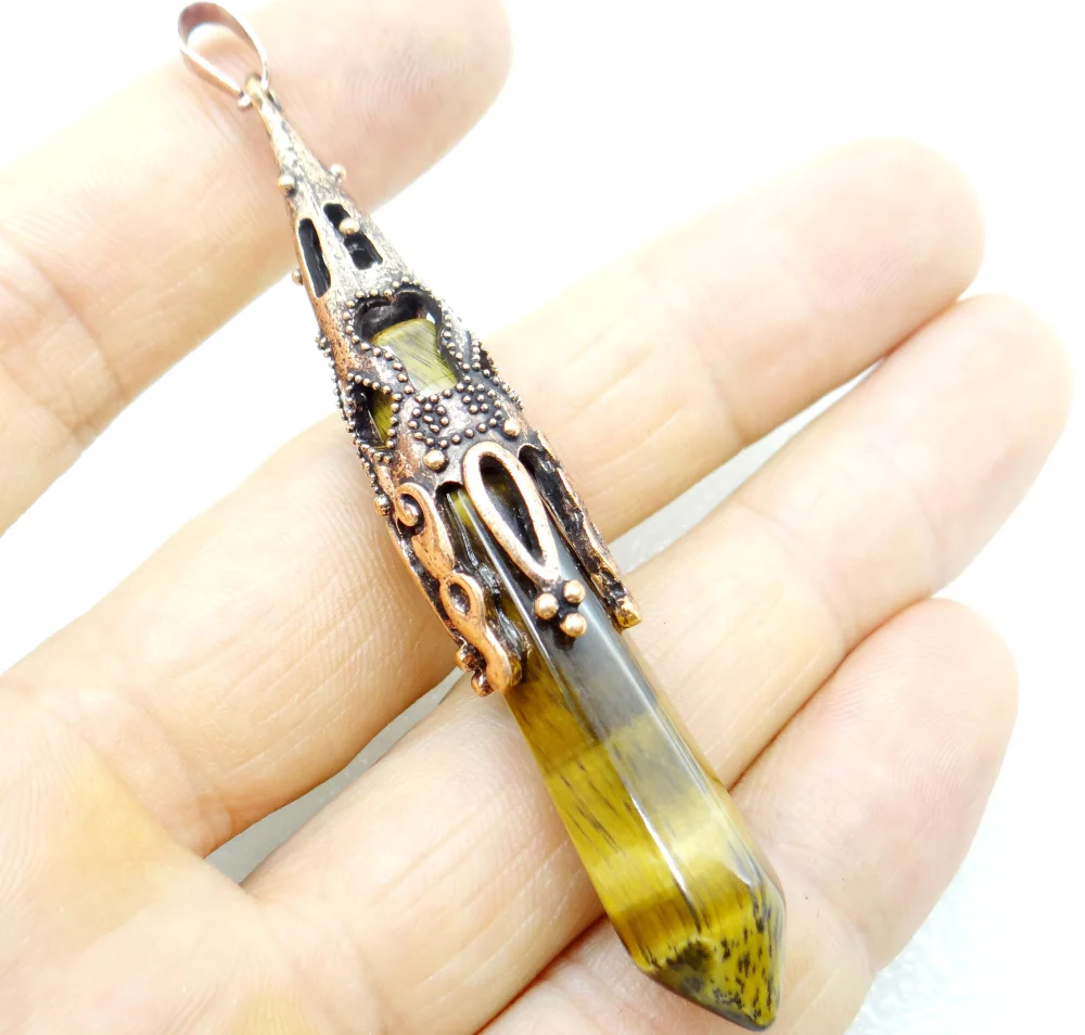 Новый продукт ювелирные изделия золотой цвет Ограненный Природный Камень