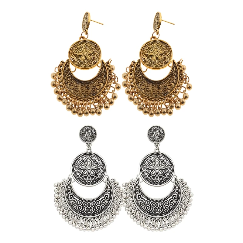 Модные Этнические серьги-подвески в этническом стиле с Бали Jhumka Jhumki | Украшения и