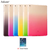 kaibassce case for ipad 5 6 air 1 2 pro 9 7 inch tablet case tpu gradient transparent case for ipad pro 10 5 inch 2017