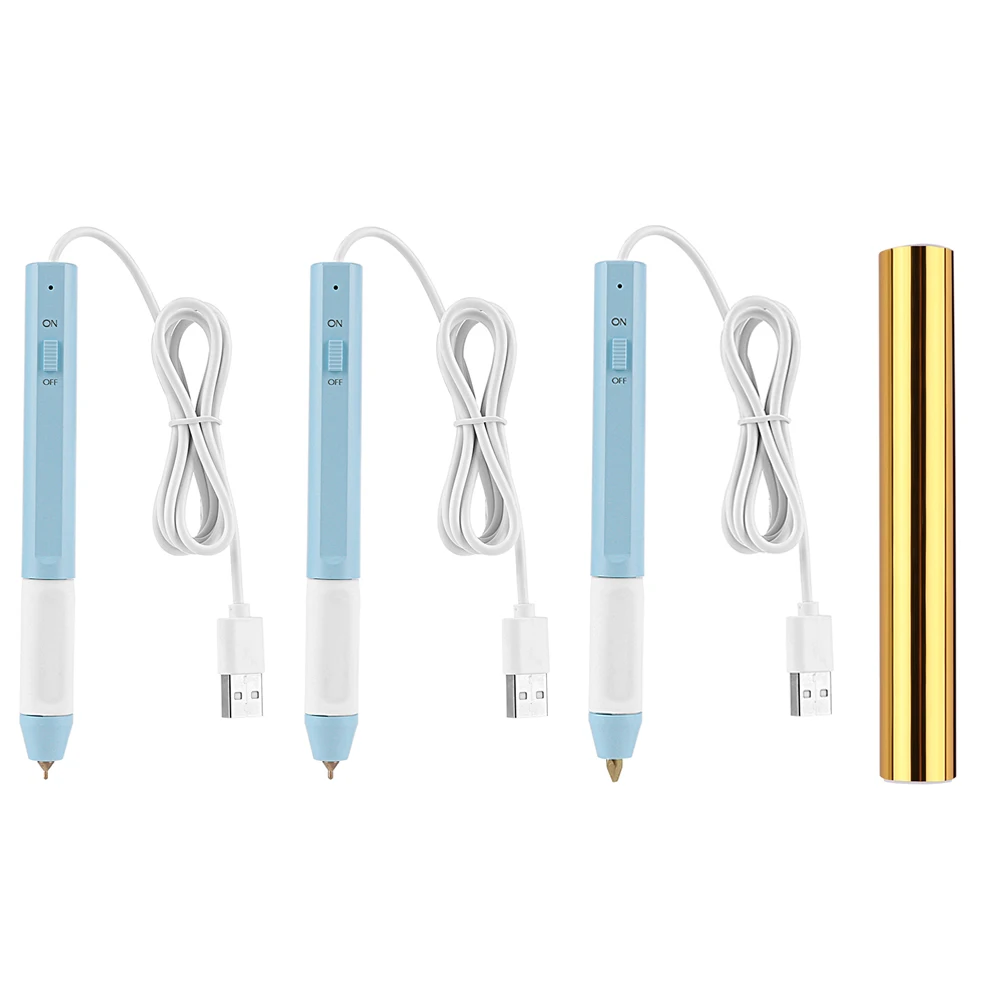 Профессиональная тонкая ручка USB Горячая для стемпинга 3M светящиеся Фольга