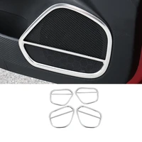 lsrtw2017 stainless steel car audio door sound frame trims for mg mg6 2018 2019 2020 accessories auto decoration lining