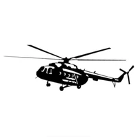 car sticker helicopter mi 8 airplane automobiles motorcycles exterior accessories pvc decal for toyota honda lada vw