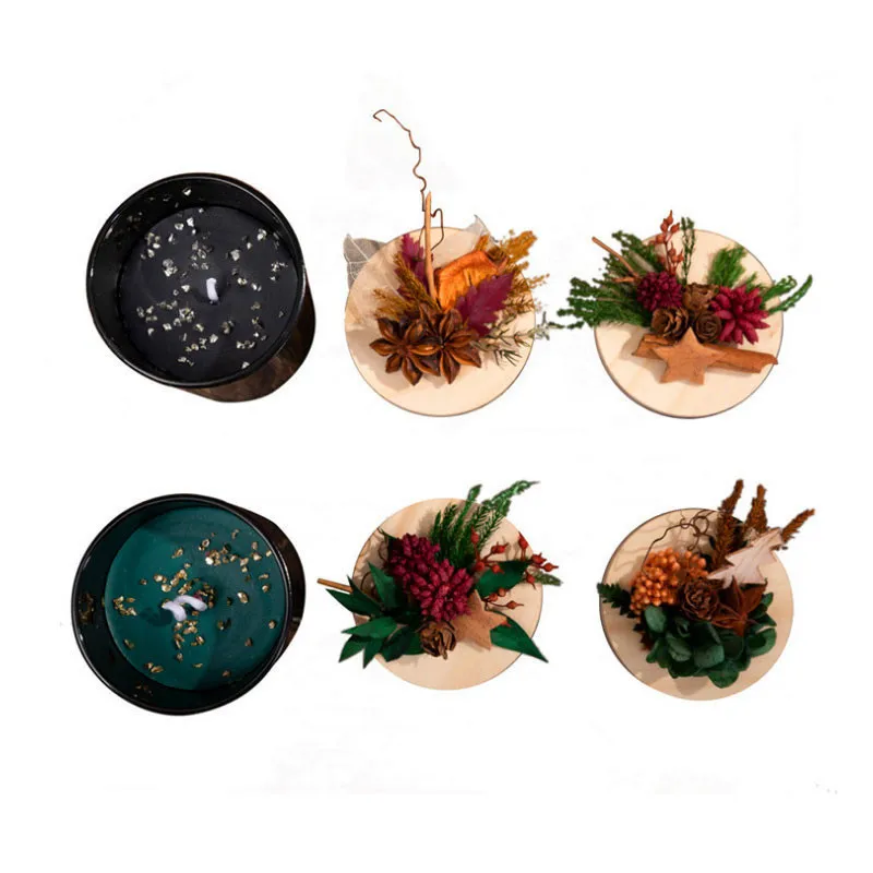 Вечный цветок Zumalong без дыма ароматерапия соевая свеча бронзированное стекло