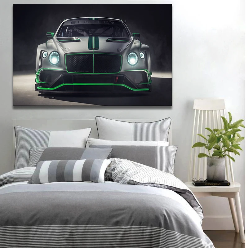 

Bentleys Continental GT3 super travel sports car HD poster fashion decoration home decoration frame