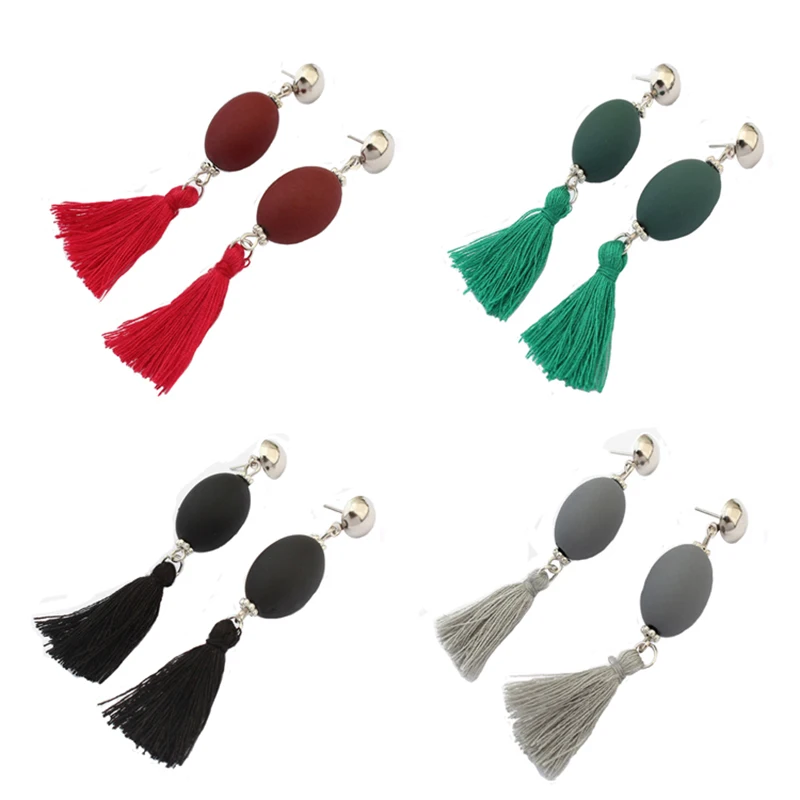 

20 шт./лот новые модные стильные Сменные длинные висячие серьги с кисточками для женщин