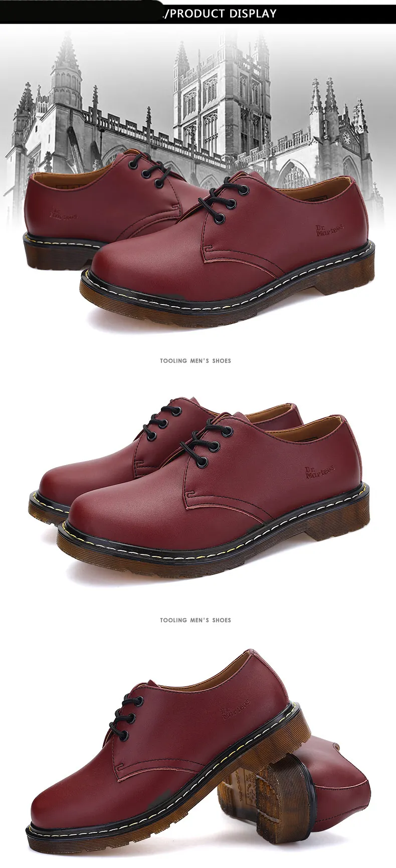 Модная обувь г. Мужские полуботинки на шнуровке Soulier Homme, большие размеры 35-45, износостойкие мужские лоферы, обувь для спилок
