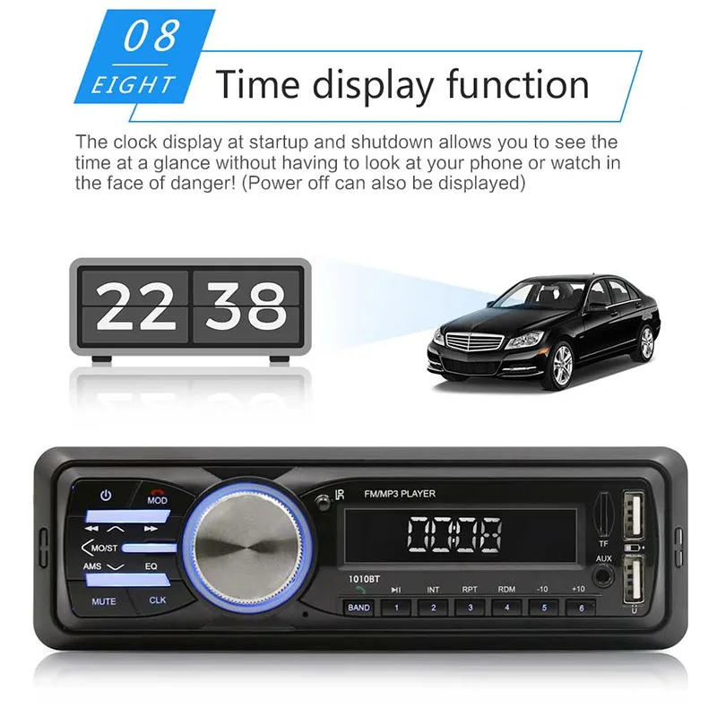 Bluetooth автомагнитолы с пультом дистанционного управления 1 Din Авторадио MP3 плеер Автомобильный стерео радио Aux FM приемник качественный мультимедийный плеер