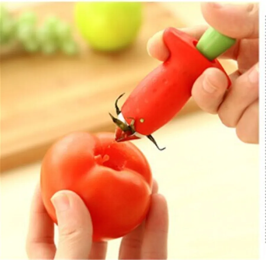 

Strawberry Huller Metal Tomato Stalks Plastic Fruit Leaf Knife Stem Remover Gadget Strawberry Hullers Kitchen Gadgets Tool