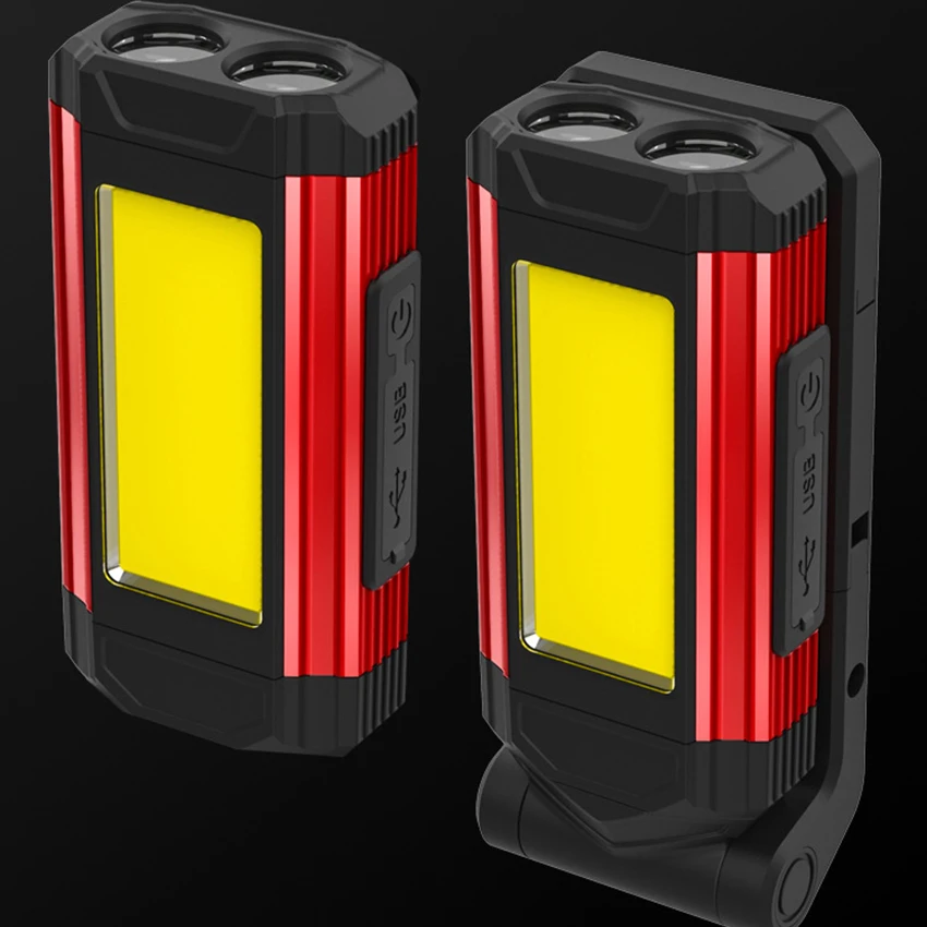 

Portable LED Work Light, Hanging Hook & Magnetic Flashlight, 24 COB Foldable Work Light for Car Repairing, Emergency, 5 Modes