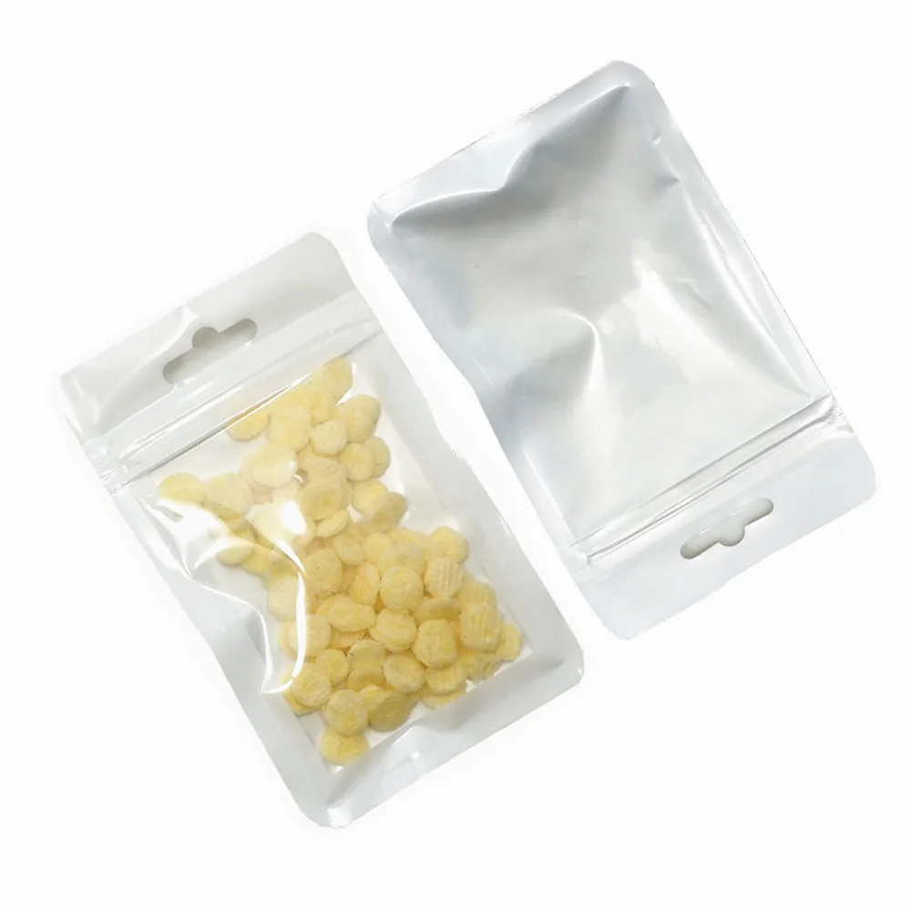 Прозрачный пластиковый пакет с застежкой молнией и отверстием для подвешивания 2