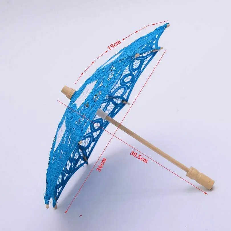 Классический синий зонт ручной работы своими руками и вязанные крючком вышивка