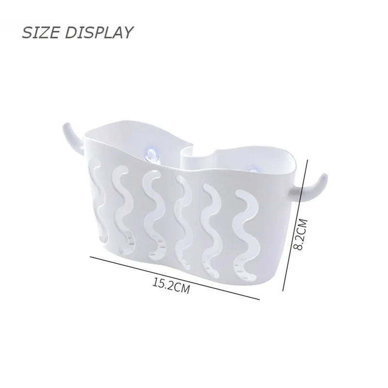 

Sink Shelf Suction Cup Kitchen Drain Rack Soap Sponge Storage Basket Bathroom Holder Kitchen Organizer Sink Kitchen Accessories