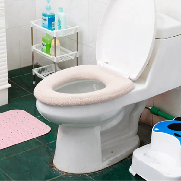 Коврик для унитаза моющаяся грелка ванной комнаты тканевый коврик плюшевые