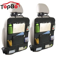 2021 car seat back organizer multi pocket hanging storage bag tablet cup holder stowing tidying anti kick mats for kid