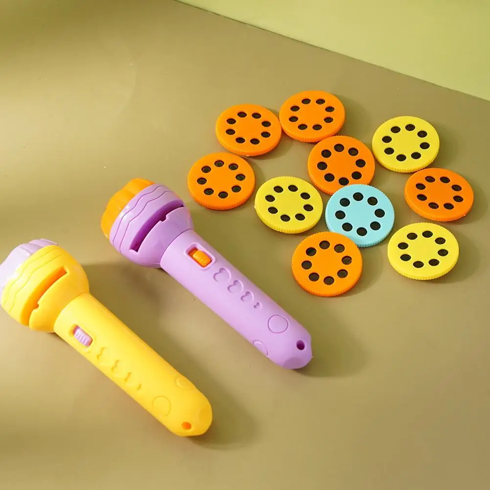 Детский проектор со вспышсветильник книга с рассказами Обучающие игрушки