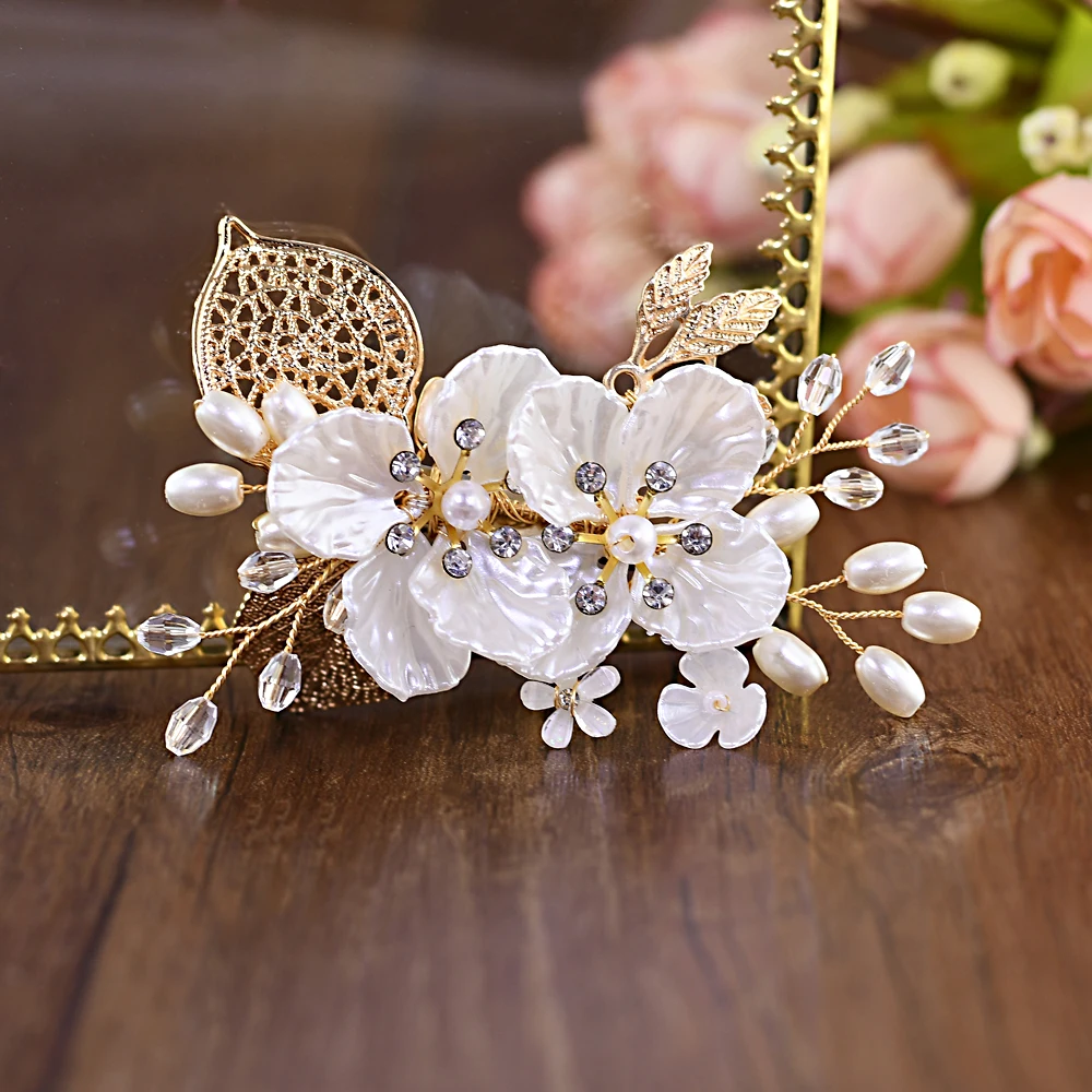 ZMHP269 Свадебные украшения для волос с цветами свадебные аксессуары свадебная