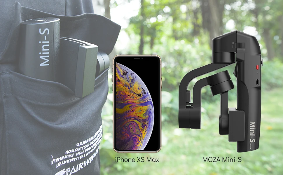 MOZA мини-S Gimbal Складная Выдвижная 3 оси смартфона Gimbal с быстрым Platback, нажатием одной кнопки с переменным фокусным расстоянием, таймлапс, слежение за объектом