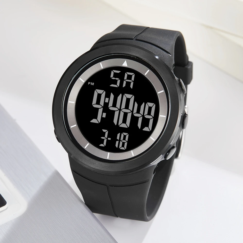 Цифровые мужские военные спортивные часы reloj hombre Красный 50 м дайвер силиконовый браслет мужские наручные часы водонепроницаемые светодиодные Мужские часы Подарки
