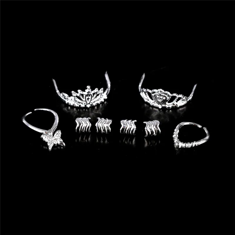 

Hot Sale Accessories for Mini Girl Doll Set of Fashion Jewelry Necklace Earring Bowknot Crown Accessory Dolls Kids Gift